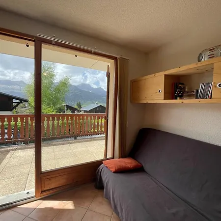 Cosy 4 Pers, Terrasse, 2 Pieces + Coin Montagne, Pres Des Pistes, - Fr-1-733-92 クレスト・ヴォラン